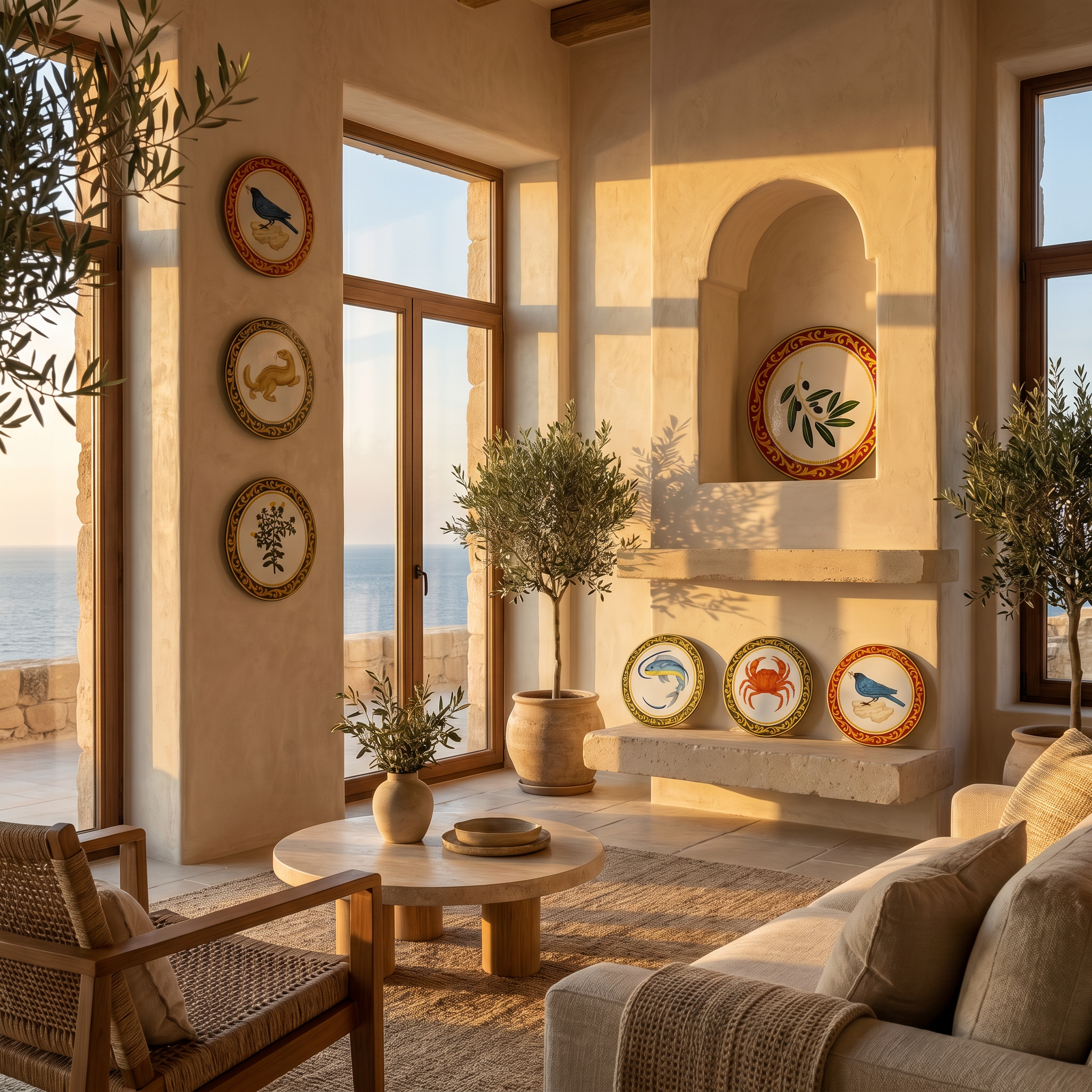 The Munita Collection displayed in a Mediterranean interior